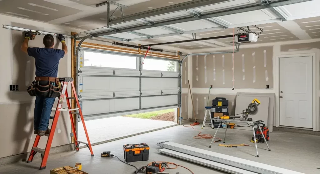 Garage door installation